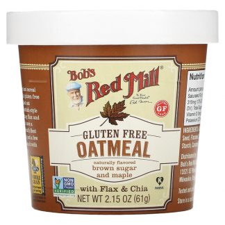 Bob's Red Mill, Oatmeal Cup, Brown Sugar and Maple, 2.15 oz (61 g)