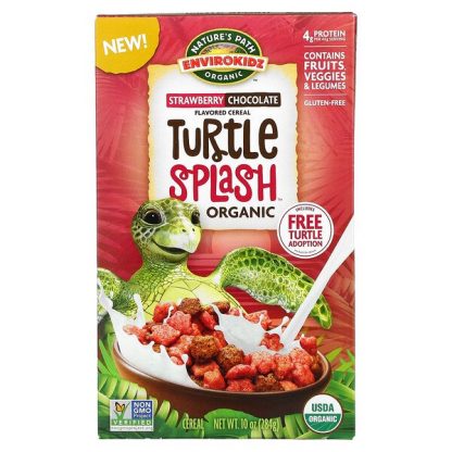 Nature's Path, Organic Turtle Splash Cereal, Strawberry Chocolate, 10 oz (284 g)