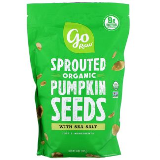 Go Raw, Organic Sprouted Pumpkin Seeds with Sea Salt, 14 oz (397 g)