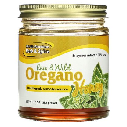 North American Herb & Spice, Raw & Wild Oregano Honey, 10 oz (283 g)