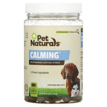 Pet Naturals of Vermont, Calming, For Dogs and Cats, 160 Chews, 8.46 oz (240 g)