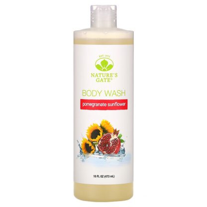 Nature's Gate, Pomegranate Sunflower Body Wash, 16 fl oz (473 ml)