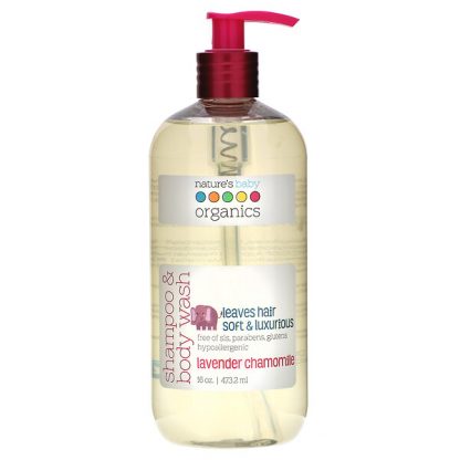 Nature's Baby Organics, Shampoo & Body Wash, Lavender Chamomile, 16 oz (473.2 ml)