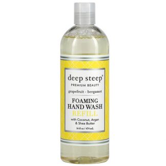 Deep Steep, Foaming Hand Wash Refill with Coconut, Argan & Shea Butter, Grapefruit - Bergamot, 16 fl oz (474 ml)