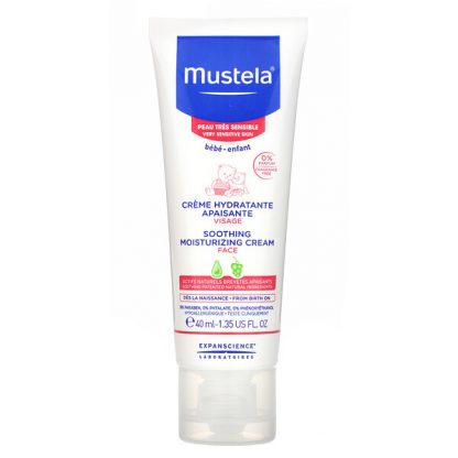 Mustela, Baby, Soothing Moisturizing Face Cream, 1.35 fl oz (40 ml)