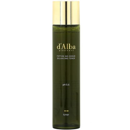 d'Alba, Peptide No-Sebum, Balancing Toner, 4.90 fl oz (145 ml)