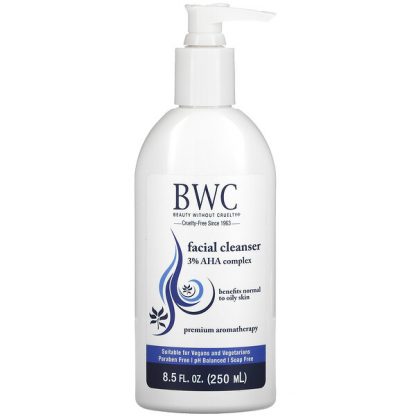 Beauty Without Cruelty, Facial Cleanser, 3% AHA Complex, 8.5 fl oz (250 ml)