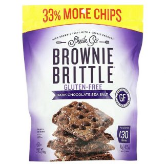 Sheila G's, Brownie Brittle, Gluten-Free, Dark Chocolate Sea Salt, 4.5 oz (128 g)