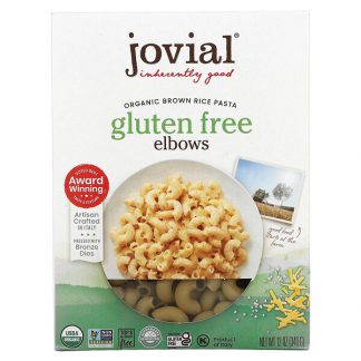 Jovial, Organic Brown Rice Pasta, Elbows, 12 oz (340 g)