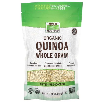 NOW Foods, Organic Quinoa, Whole Grain, 16 oz (454 g)