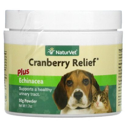 NaturVet, Cranberry Relief Plus Echinacea, For Dogs & Cats, 1.7 oz (50 g) Powder