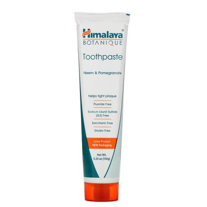 Himalaya, Botanique, Toothpaste, Neem, Pomegranate, Fluoride Free, 5.29 oz (150 g)