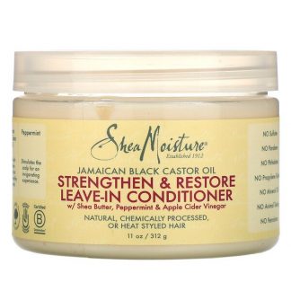 SheaMoisture, Jamaican Black Castor Oil, Strengthen & Restore Leave-In Conditioner, 11 oz (312 g)