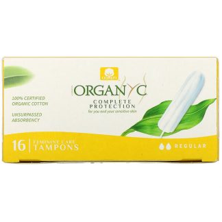 Organyc, Organic Tampons, Regular, 16 Tampons