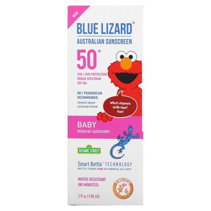 Blue Lizard Australian Sunscreen, Baby, Mineral Sunscreen, SPF 50+, 5 fl oz (148 ml)