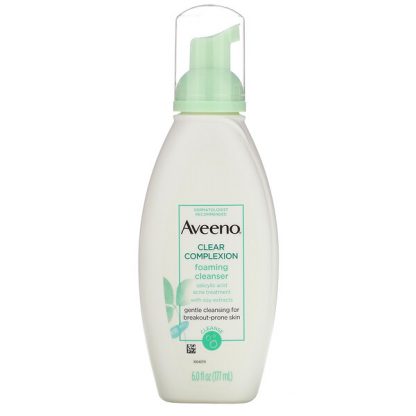 Aveeno, Active Naturals, Clear Complexion Foaming Cleanser, 6 fl oz (177 ml)