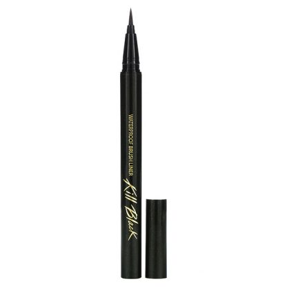 Clio, Waterproof Brush Liner, Kill Black, 0.01 fl oz (0.55 ml)