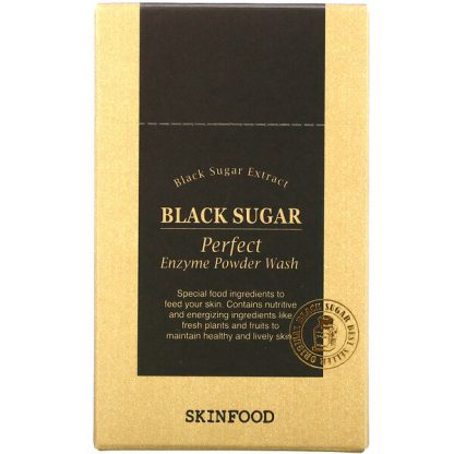 Skinfood, Black Sugar, Perfect Enzyme Powder Wash, 30 Packets, 0.04 fl oz (1.2 g) Each