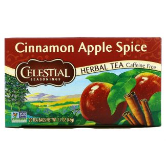 Celestial Seasonings, Herbal Tea, Cinnamon Apple Spice, Caffeine Free, 20 Tea Bags, 1.7 oz (48 g)