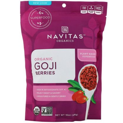 Navitas Organics, Organic Goji Berries, 16 oz (454 g)