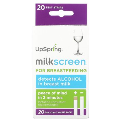 UpSpring, Milkscreen, 20 Test Strips