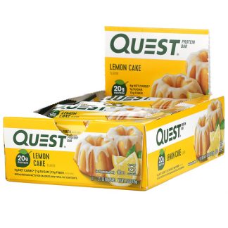 Quest Nutrition, Protein Bar, Lemon Cake, 12 Bars, 2.12 oz (60 g) Each