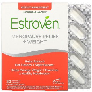 Estroven, Menopause Relief + Weight, 30 Once Daily Capsules