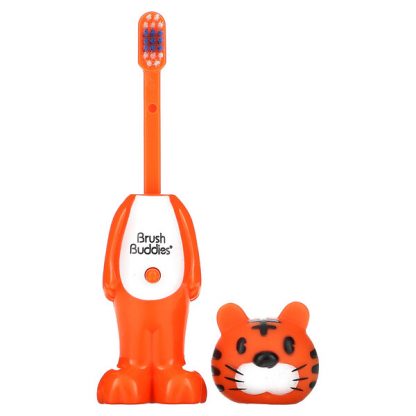 Brush Buddies, Poppin', Toothy Toby Tiger, Soft, 1 Toothbrush