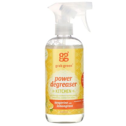 Grab Green, Kitchen Power Degreaser, Tangerine with Lemongrass, 16 oz (473 ml)