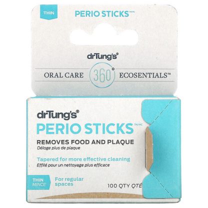 Dr. Tung's, Perio Sticks, Thin, 100 Sticks