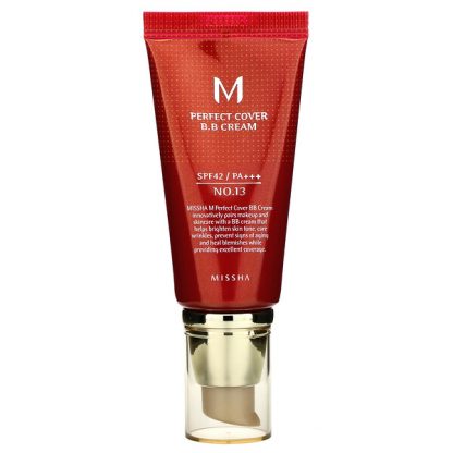 Missha, Perfect Cover B.B Cream, SPF 42 PA+++, No. 13 Bright Beige, 50 ml