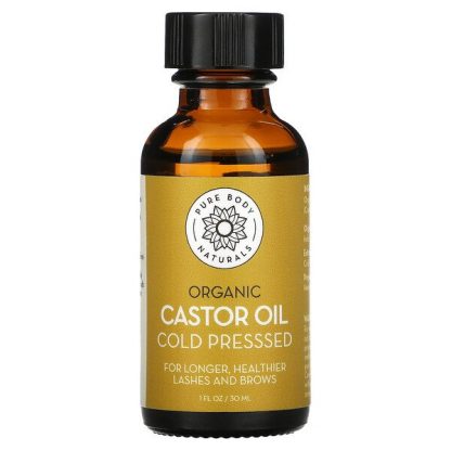 Pure Body Naturals, Organic Cold Pressed Castor Oil Kit, 1 fl oz (30 ml)