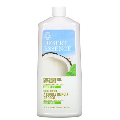 Desert Essence, Coconut Oil Mouthwash, Coconut Mint, 16 fl oz (473 ml)