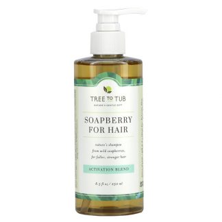 Tree To Tub, Soapberry for Hair, Shampoo for Thin Hair with Activating Biotin, Eucalyptus & Tea Tree, 8.5 fl oz (250 ml)