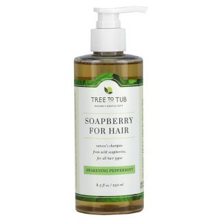 Tree To Tub, Soapberry for Hair, Soothing Shampoo for Oily Hair & Sensitive Scalp, Awakening Peppermint, 8.5 fl oz (250 ml)