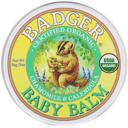 Badger Company, Organic, Baby Balm, Chamomile & Calendula, 2 oz (56 g)