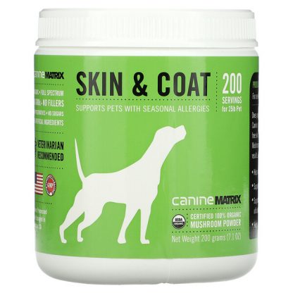 Canine Matrix, Skin & Coat, Mushroom Powder, 7.1 oz (200 g)