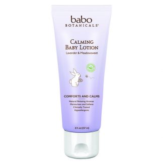 Babo Botanicals, Calming Baby Lotion, Lavender & Meadowsweet, 8 fl oz (237 ml)