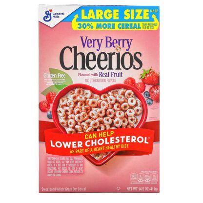 General Mills, Very Berry Cheerios, Gluten Free, 14.5 oz (411 g)