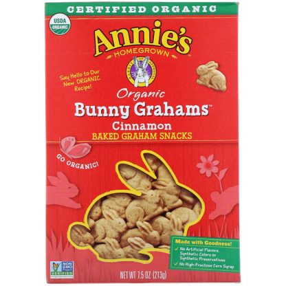 Annie's Homegrown, Organic Bunny Grahams, Cinnamon, 7.5 oz (213 g)