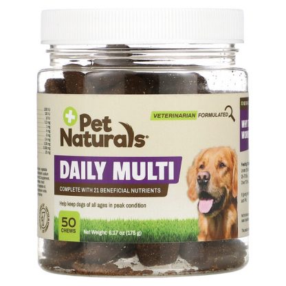 Pet Naturals of Vermont, Daily Multi, For Dogs, 50 Chews, 6.17 oz (175 g)