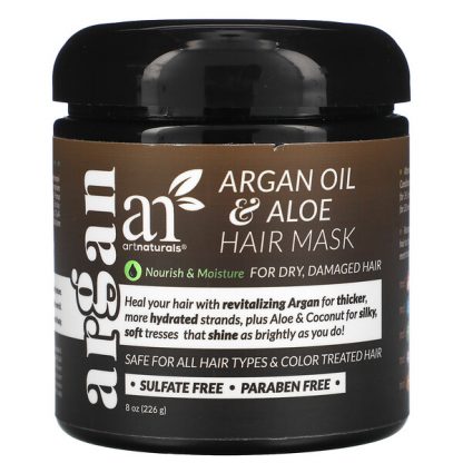 Artnaturals, Argan Oil & Aloe Hair Mask, 8 oz (226 g)