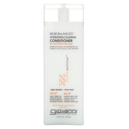 Giovanni, 50:50 Balanced, Hydrating-Calming Conditioner, For Normal to Dry Hair, 8.5 fl oz (250 ml)