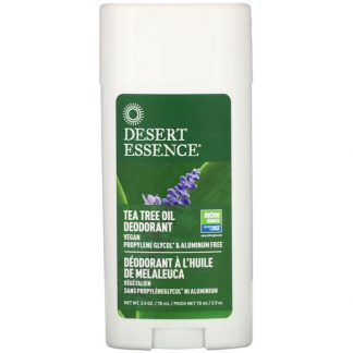 Desert Essence, Deodorant, Tea Tree Oil, 2.5 oz (70 ml)