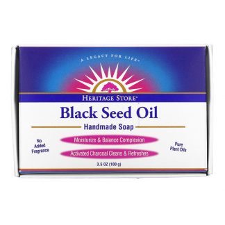 Heritage Store, Black Seed Oil Handmade Soap, 3.5 oz (100 g)