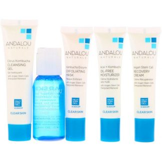 Andalou Naturals, Get Started, Clarifying, Skin Care Essentials, 5 Piece Kit