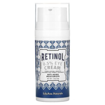 Lilyana Naturals, Retinol 0.5% Eye Cream, 1 oz (30 g)