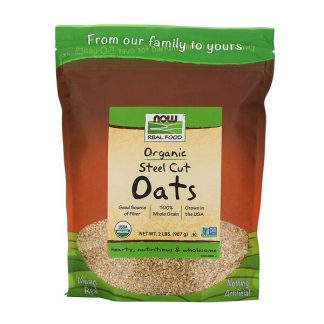 NOW Foods, Real Food, Organic Steel Cut Oats, 2 lbs (907 g)