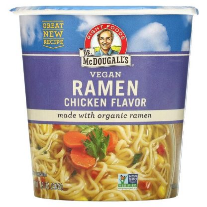 Dr. McDougall's, Vegan Ramen, Chicken Flavor, 1.8 oz (50 g)