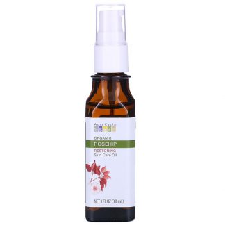 Aura Cacia, Organic Skin Care Oil, Restoring, Rosehip, 1 fl oz (30 ml)